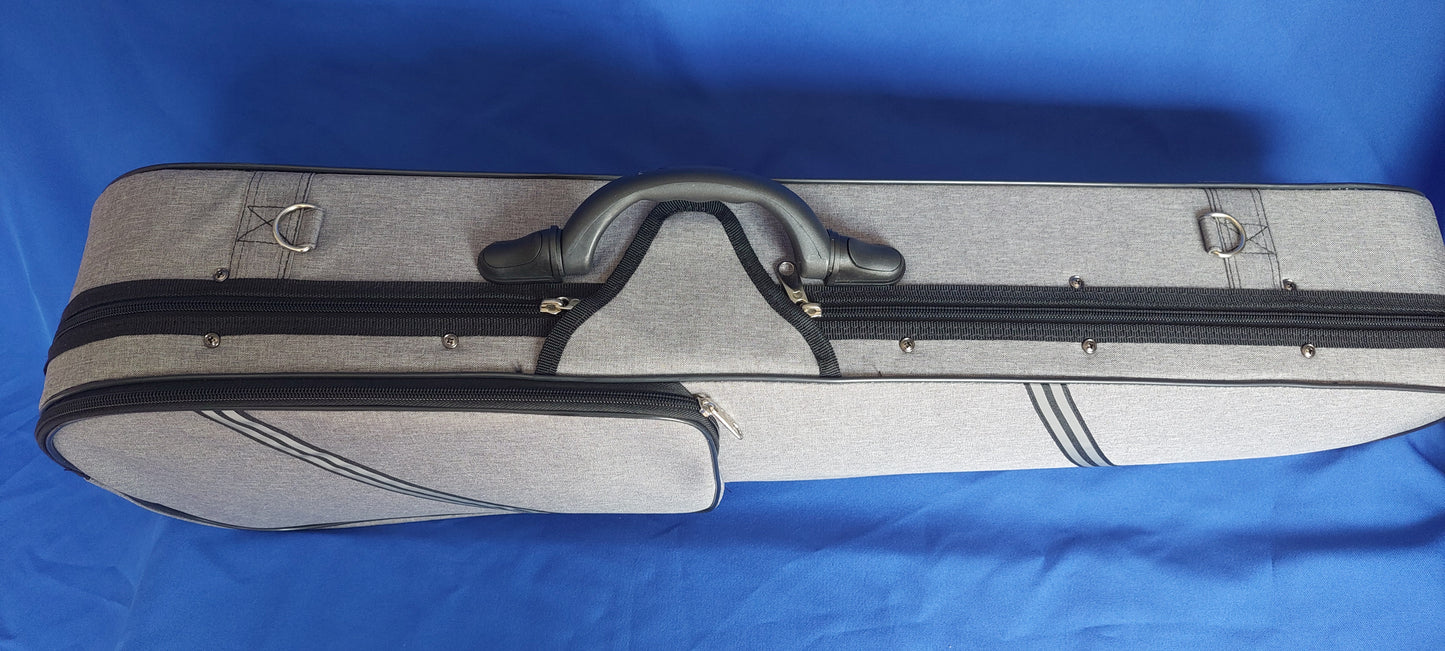 Geigen-/Violinentransporttasche Grau