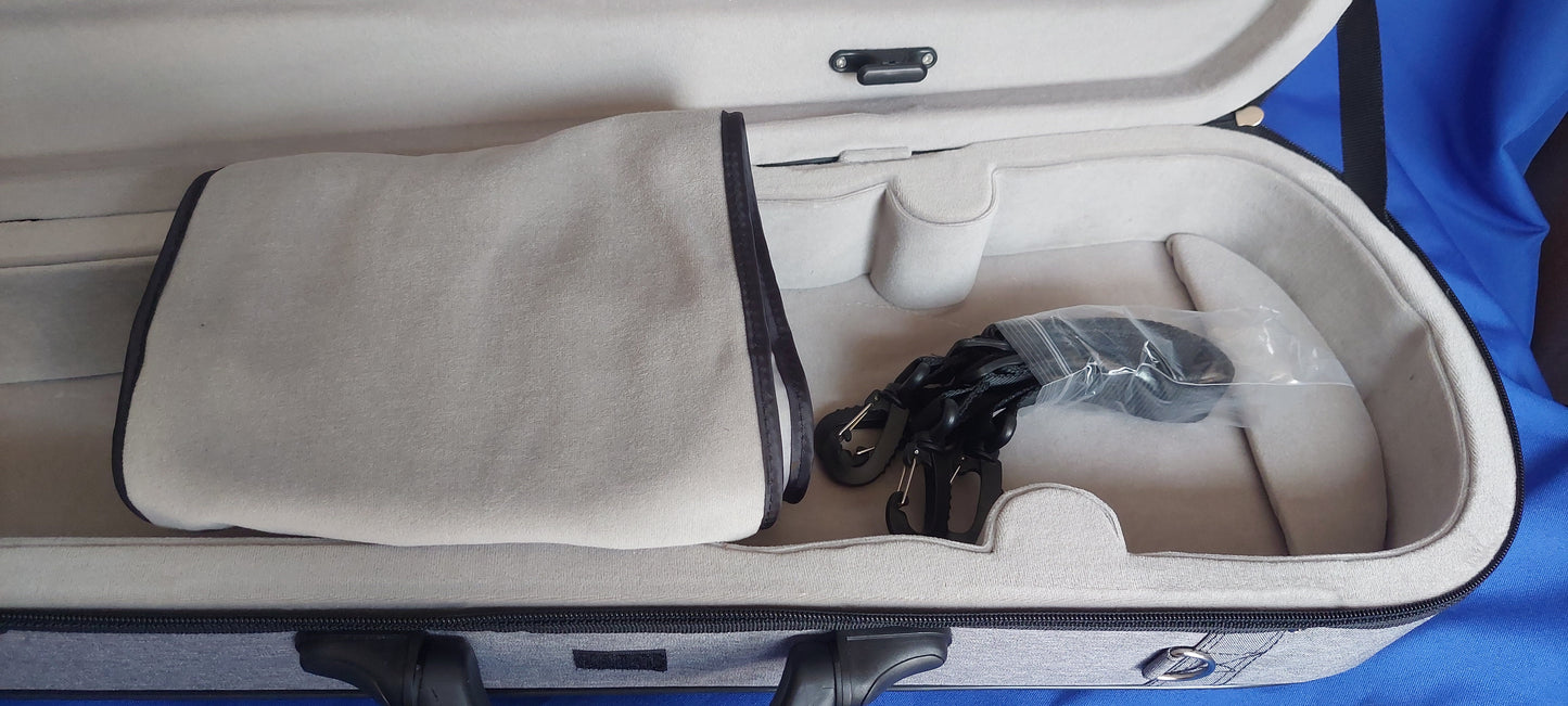 Geigen-/Violinentransporttasche Grau
