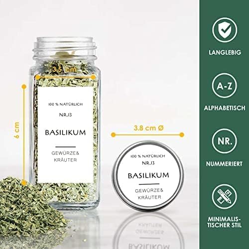 BIROYAL Gewürzetiketten-Set, 364-tlg. Gewürzaufkleber
