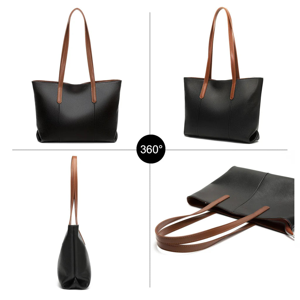 RQJZ Echtleder Damen Umhängetaschen Damen Umhängetasche Damenhandtasche