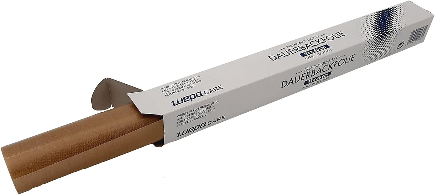 WEPA Care Dauerbackfolie braun 33x40 cm zuschneidbar Premium Qualität Made in Germany