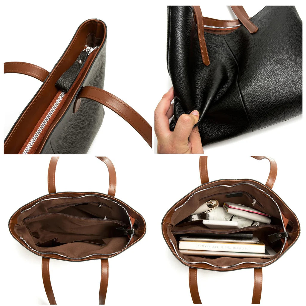 RQJZ Echtleder Damen Umhängetaschen Damen Umhängetasche Damenhandtasche