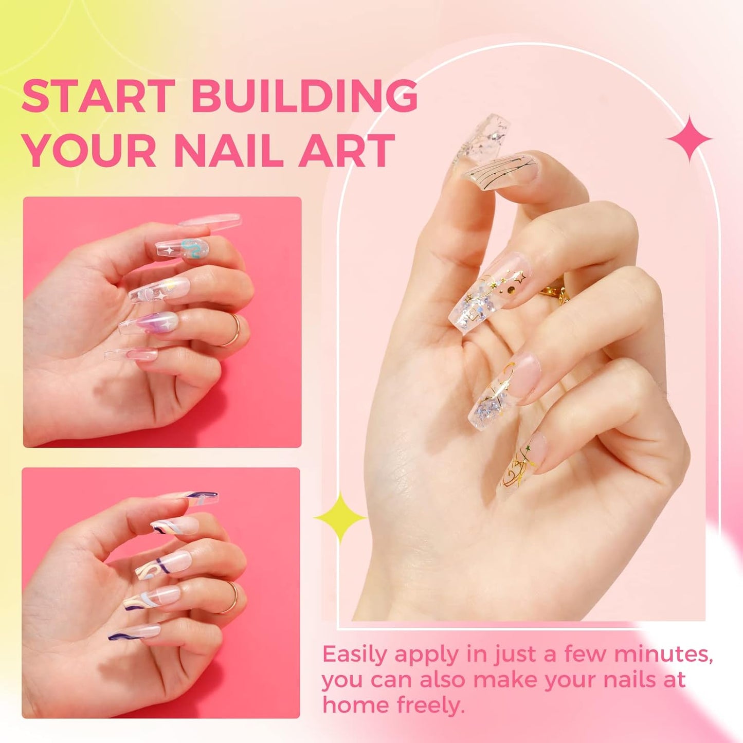 Gelfavor 5 in 1 Aufbaugel für Gelnägel Klar 15ml UV LED Builder Stärkende Gel