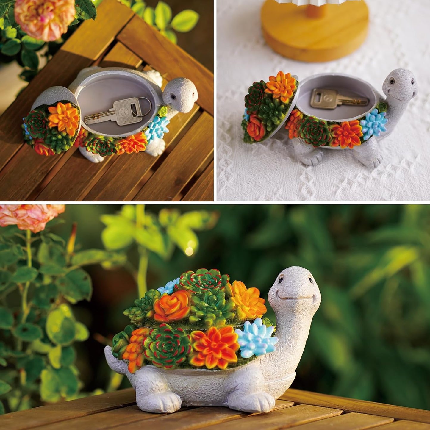 Yeomoo Schildkröte Schlüsselhalter & Schmuckschale Deko Schlüsselschale