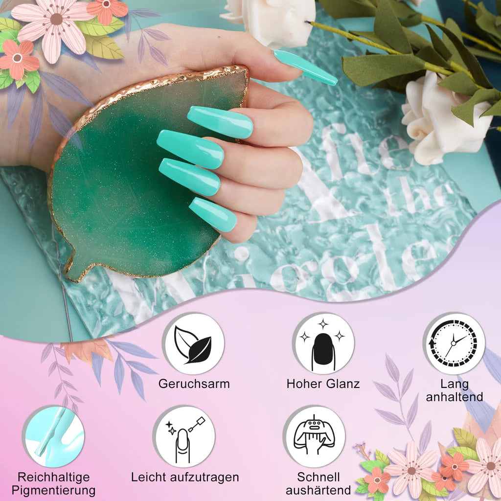 23-teiliges UV-Gel-Nagellack-Set von Mobray, rosa-violetter Gel-Nagellack für Frühling und Sommer