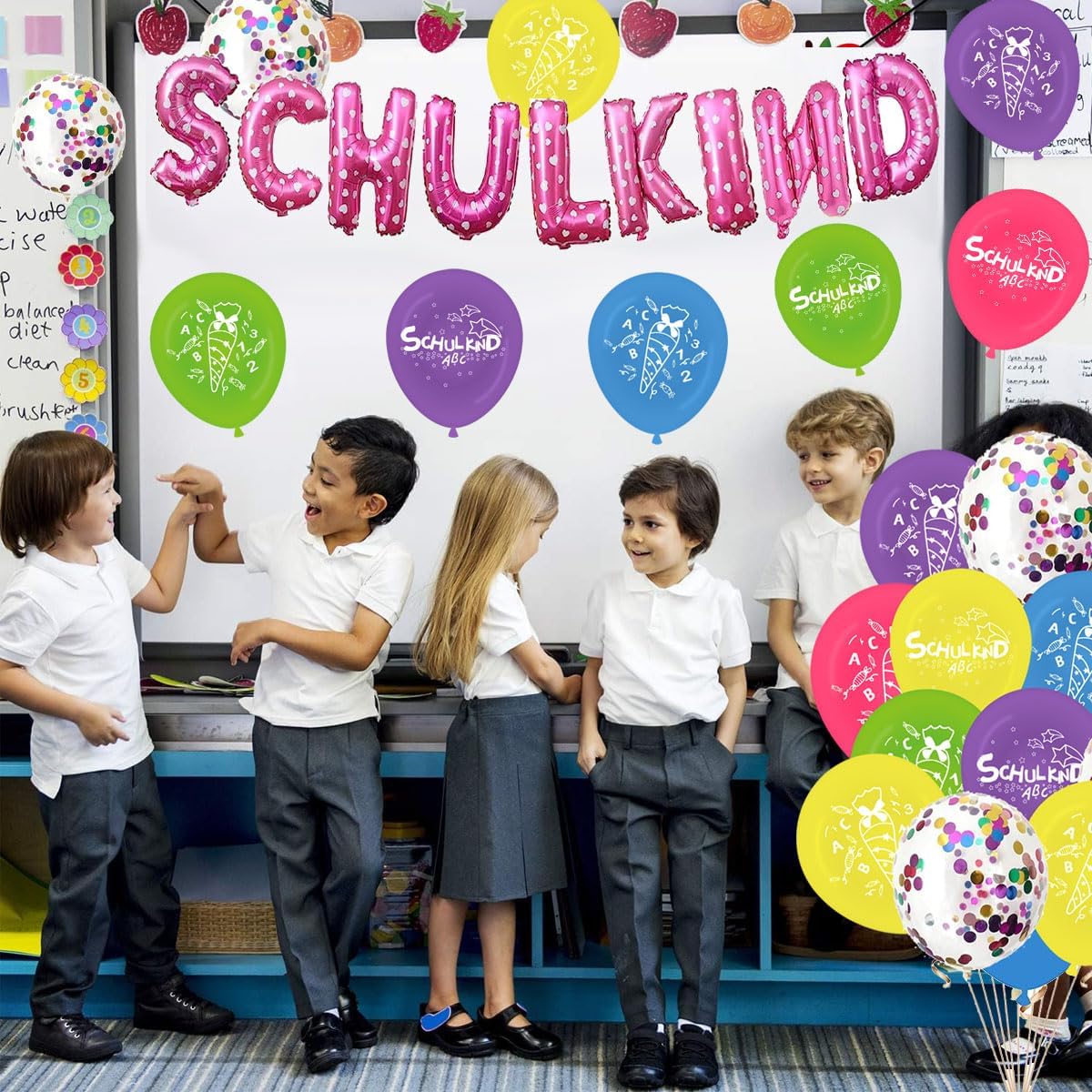 Schulkind Mädchen, Schulanfang Mädchen Deko, Einschulung Mädchen Deko, Schulkind