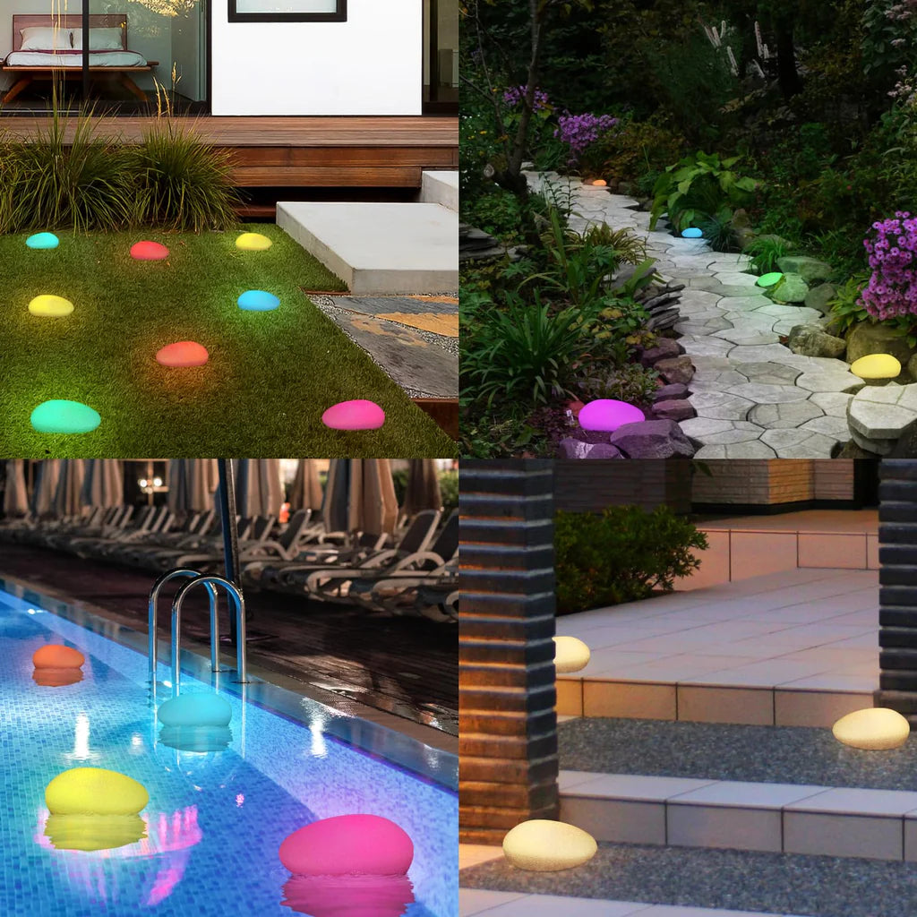 2 Stück Solarleuchten für draußen, Solarlampen für Outdoor-Gartenpool