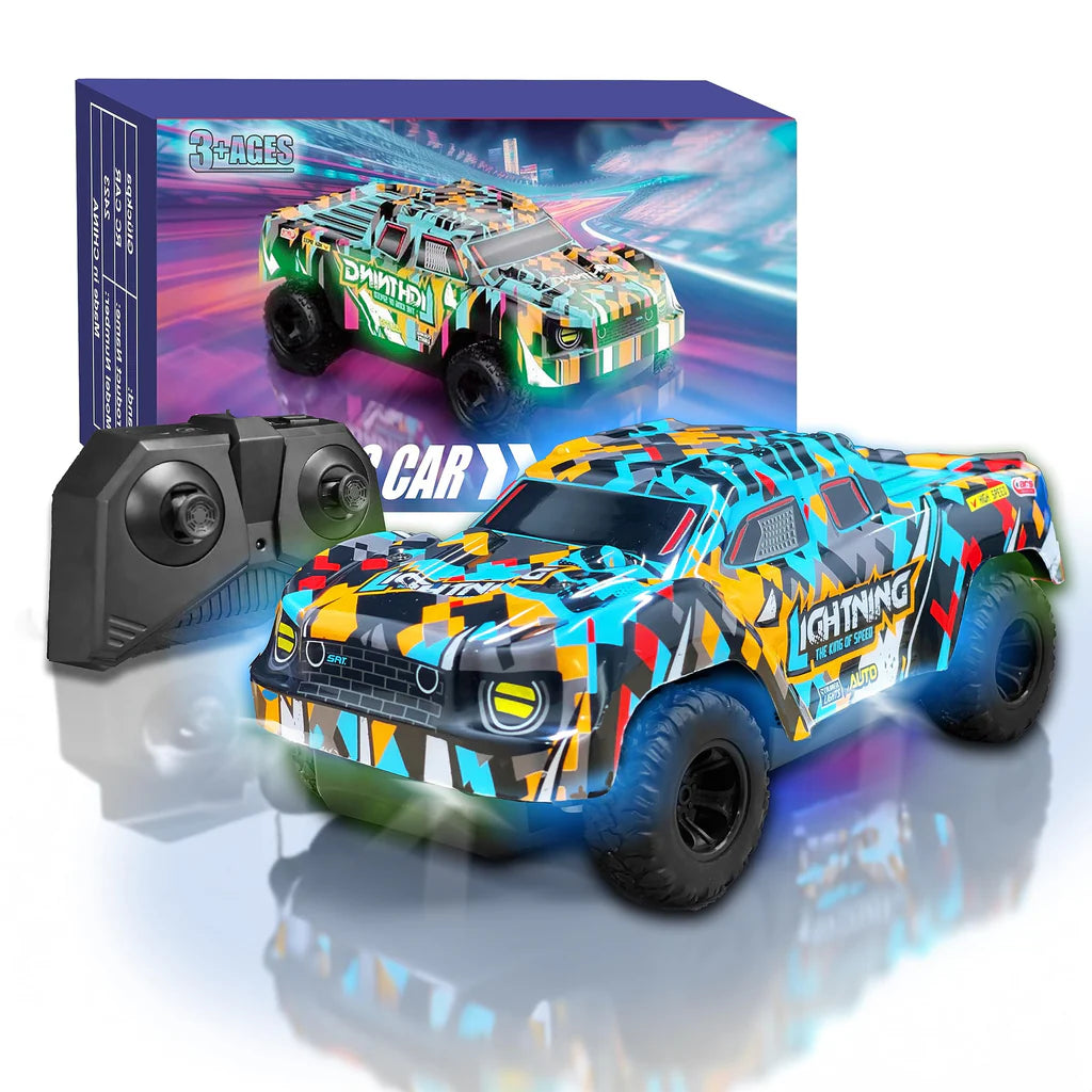 KINSAM Ferngesteuertes Auto, 1 24 Mini von 3-14 Jahren, 2,4 GHz RC Turck mit Akku