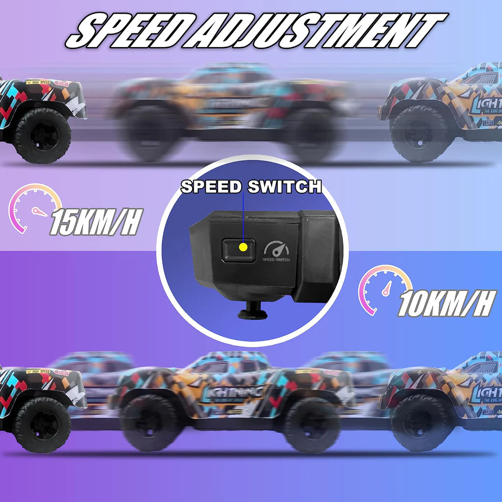 KINSAM Ferngesteuertes Auto, 1 24 Mini von 3-14 Jahren, 2,4 GHz RC Turck mit Akku