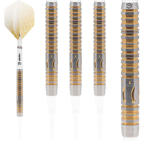 Caliburn Player Darts - Soft Tip - 90% - Gold Titanium - Banana