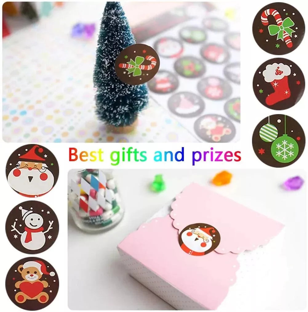 Weihnachtsaufkleber, Weihnachtsdekoration, Dekoration, Geschenk, 2 Rollen
