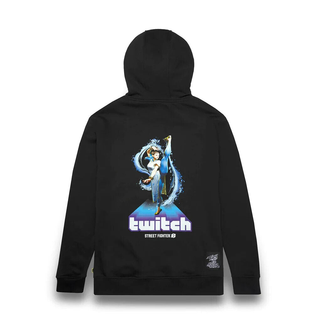 Twitch x Street Fighter 6 Hoodie – Chun-Li Farbe Schwarz Größe L