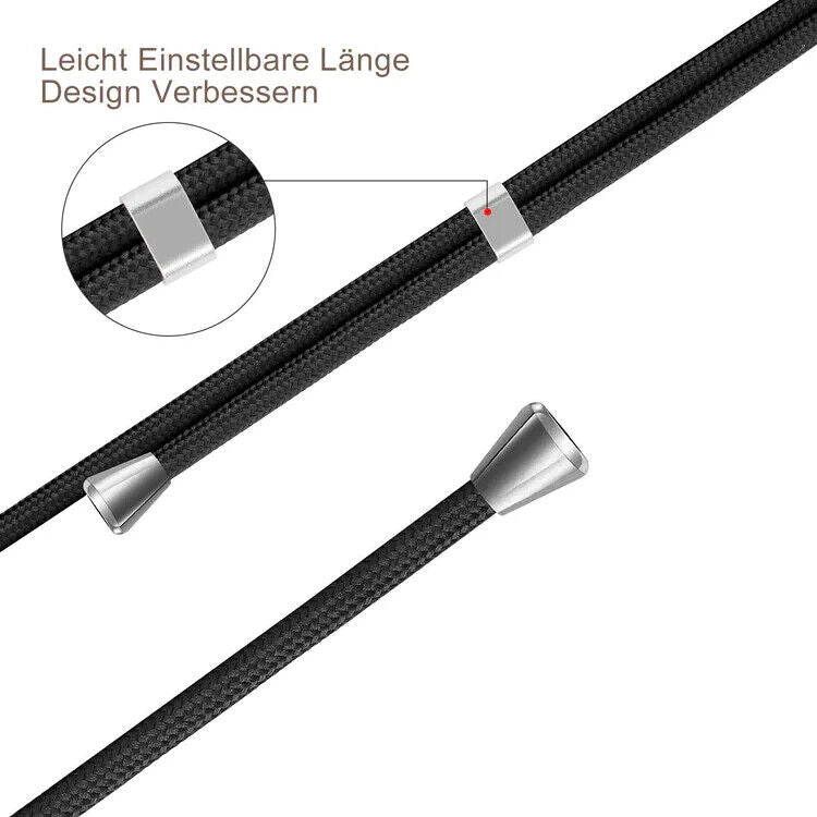 Handyband für Samsung Galaxy S22 Handyhülle mit Band schwarz