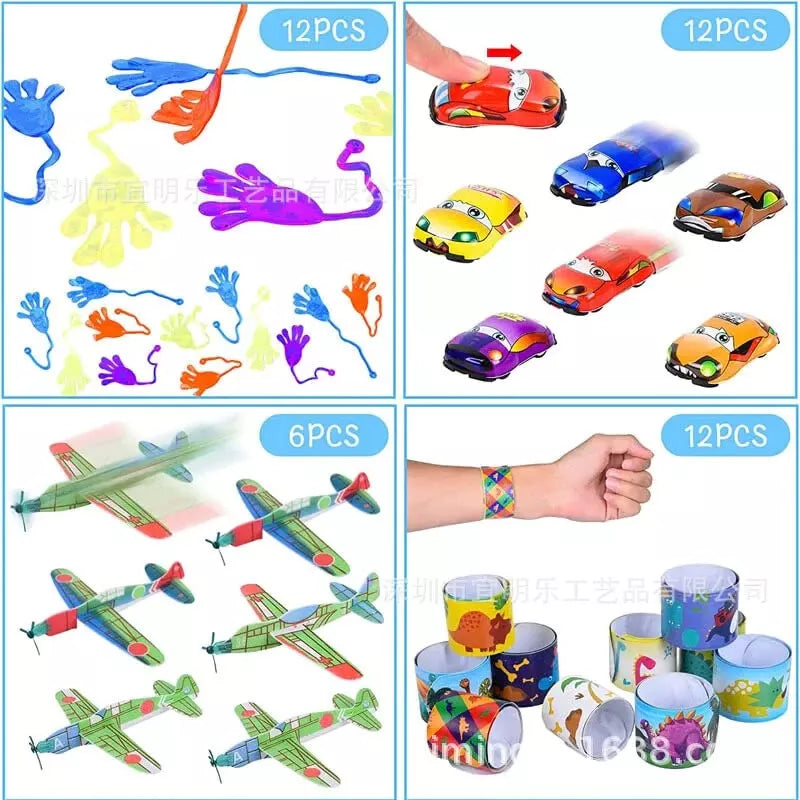 Kindergeburtstags-Gastgeschenke-Set, 74-teiliges Kindergeburtstags-Spielzeugset