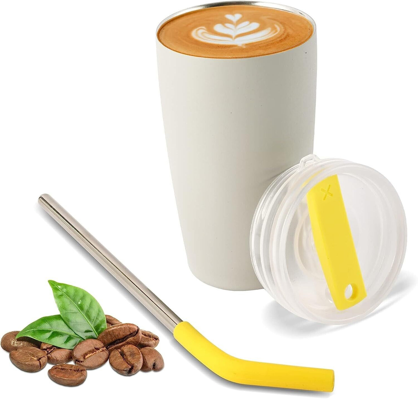 Thermobecher 480ml, Kaffeebecher To Go, Edelstahl Doppelwandig Vakuum