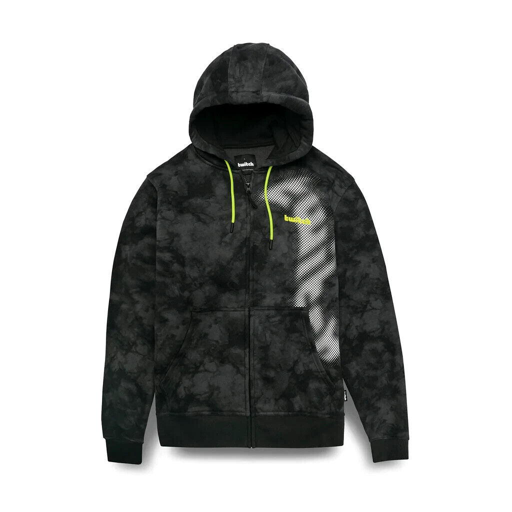 Twitch Zip Hoodie Sweatshirt – Black Wash S