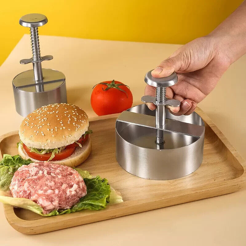 11cm Burgerpresse Edelstahl Hamburger Patty Maker Fleischpresse Fleischform