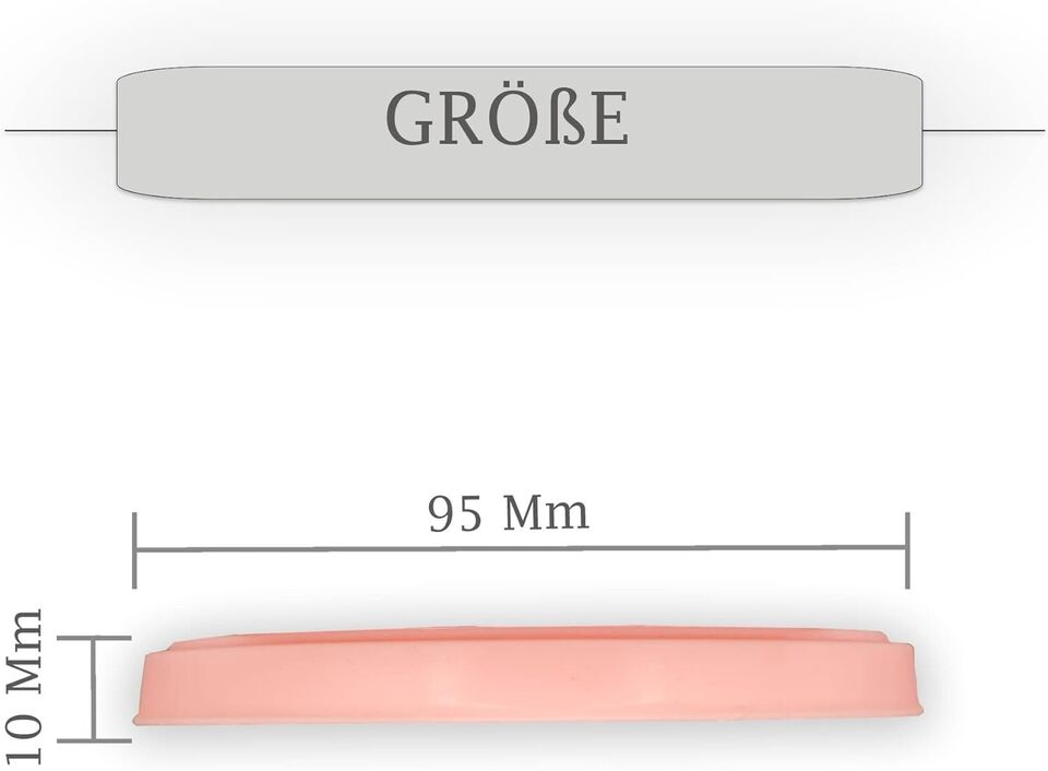 JoghurtDeckel 500g, Wiederverwendbarer Deckel für Joghurtbecher, Dosendeckel