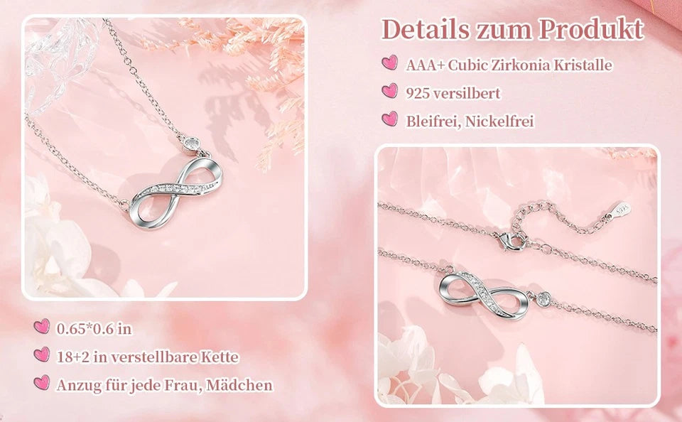 Kette mit Unendlichkeitssymbol 925 versilbert