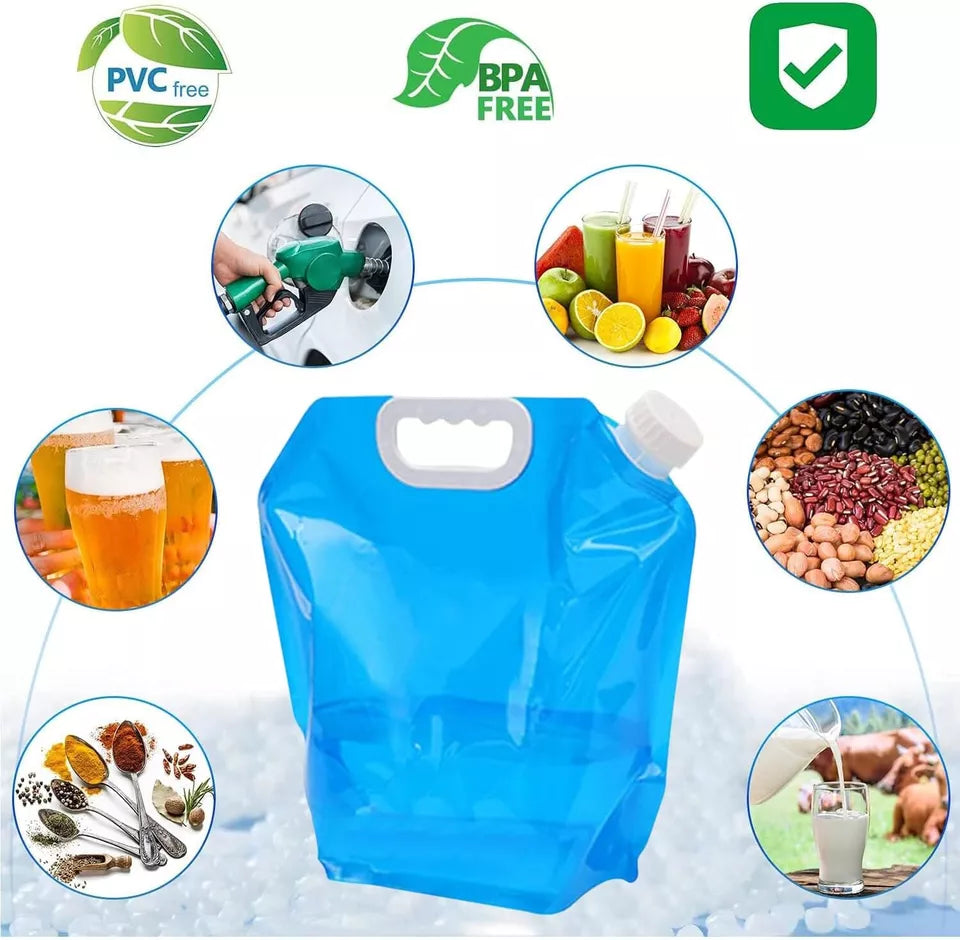 4x 10L faltbare Wasserkanister, transportabler Wasserkanister