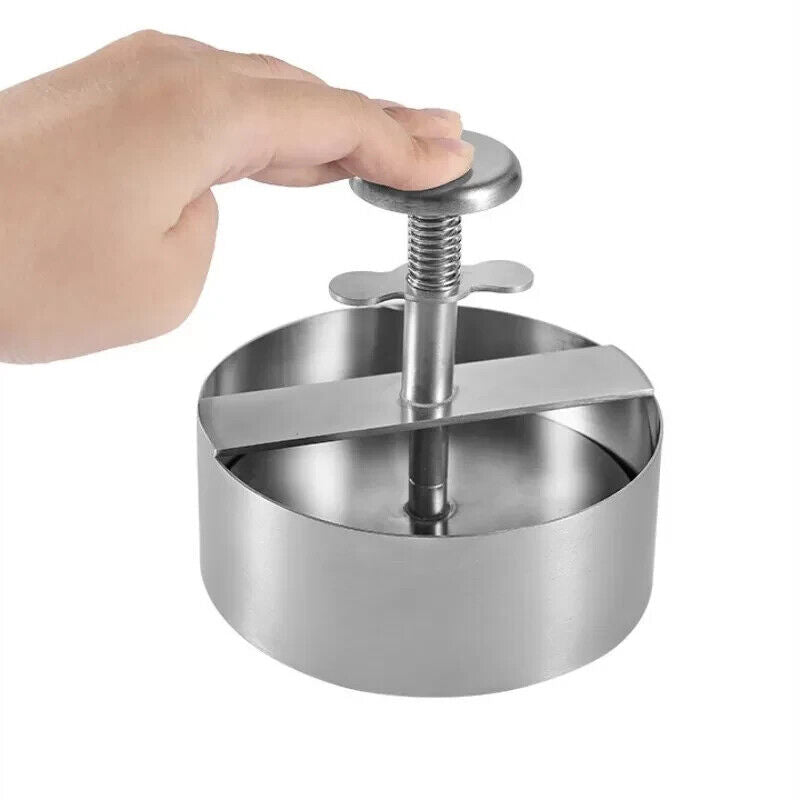 11cm Burgerpresse Edelstahl Hamburger Patty Maker Fleischpresse Fleischform
