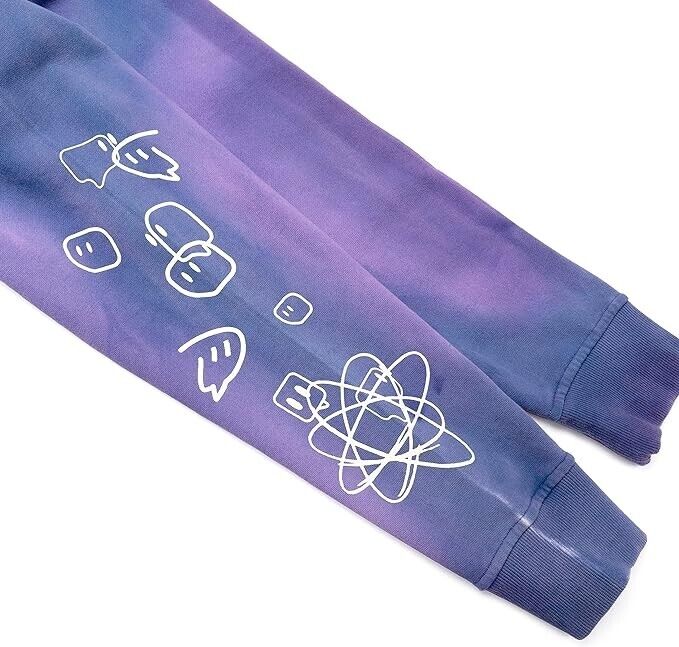 Twitch Orb Tie Dye Hoodie Sweatshirt Lila 2XL