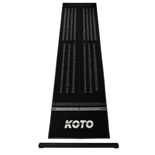 Dartteppich KOTO CARPET CHECKOUT GRAU 285 X 80CM