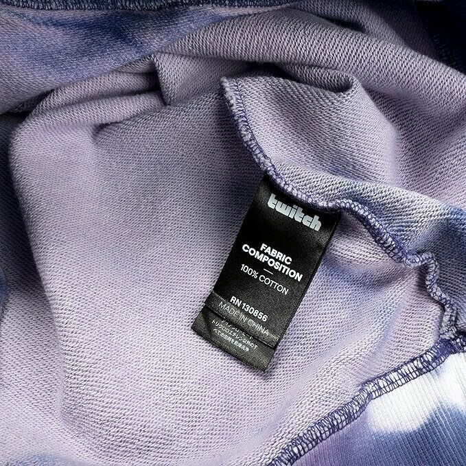 Twitch Orb Tie Dye Hoodie Sweatshirt Lila 2XL