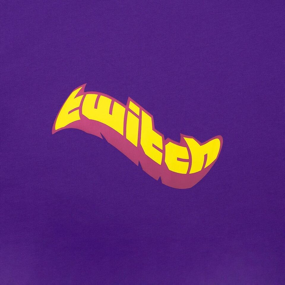 Twitch-Grafik-T-Shirt – Purple Warped Twitch 4XL