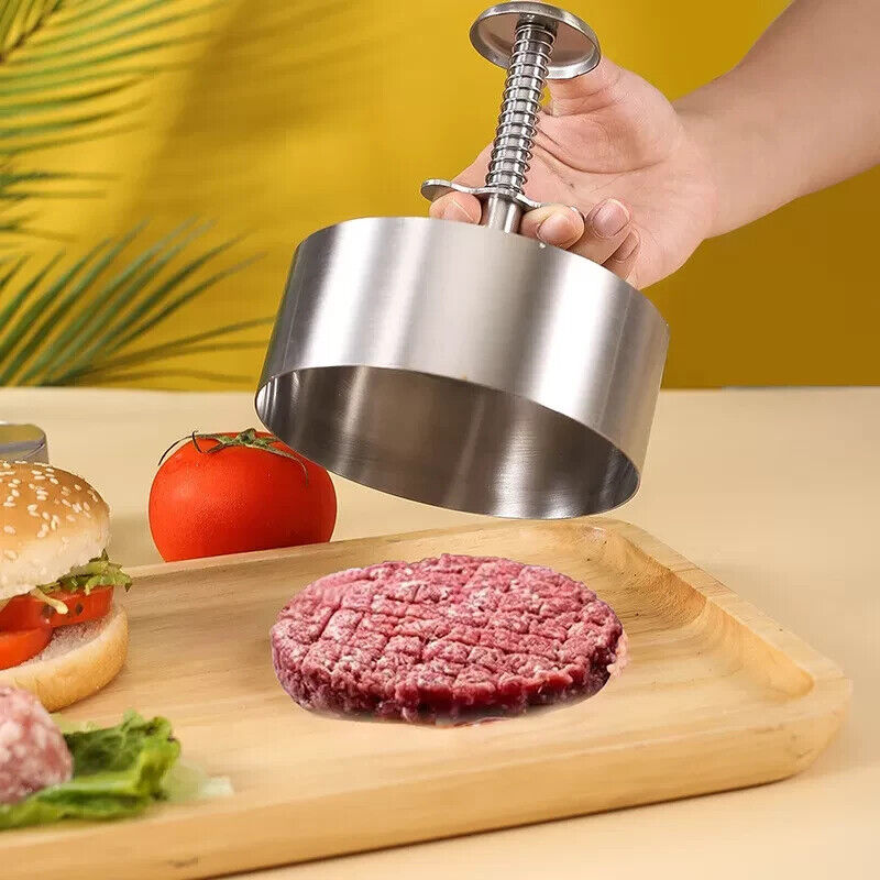 11cm Burgerpresse Edelstahl Hamburger Patty Maker Fleischpresse Fleischform