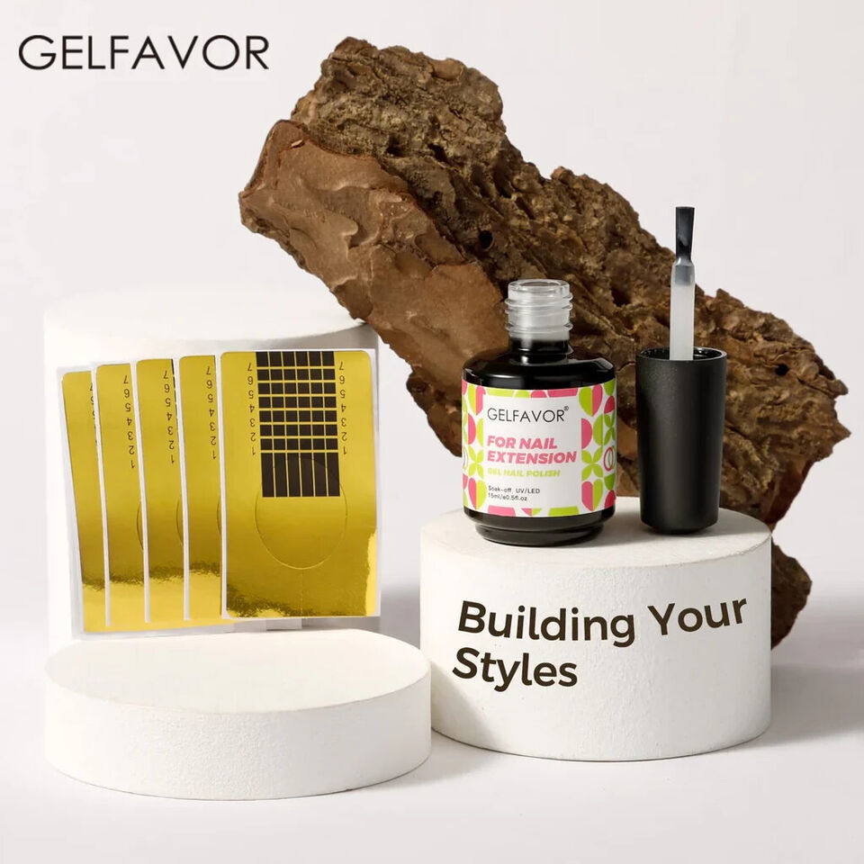 Gelfavor 5 in 1 Aufbaugel für Gelnägel weiß 15ml UV LED Builder