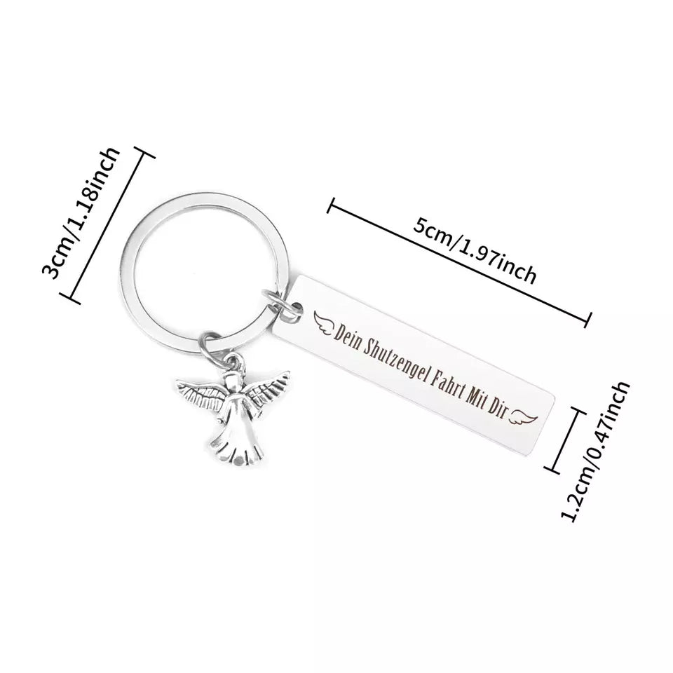 Schutzengel-Schlüsselanhänger, Auto, Führerschein bestanden, Geschenk für Fahranfänger