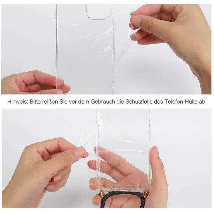 Handyband für Samsung Galaxy S22 Handyhülle mit Band schwarz