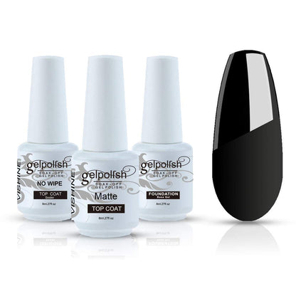 Vishine 12 Stück Gel-Nagellack-Set, Base Coat & Matte Glossy Top Coat