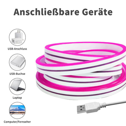 USB-LED-Neonstreifen, 5 V, 3 m, USB, flexibler