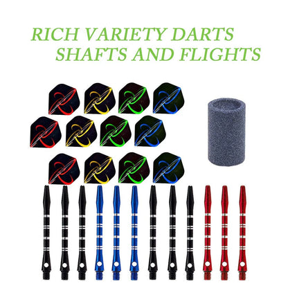 Miuezuth Darts mit Metallspitze für Dartboard, 6 Steeldarts mit Stahlspitze