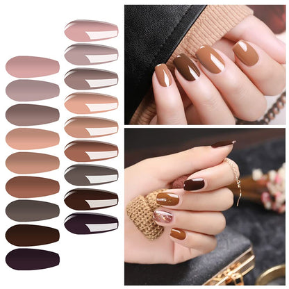 Vishine 12 Stück Gel-Nagellack-Set, Base Coat & Matte Glossy Top Coat