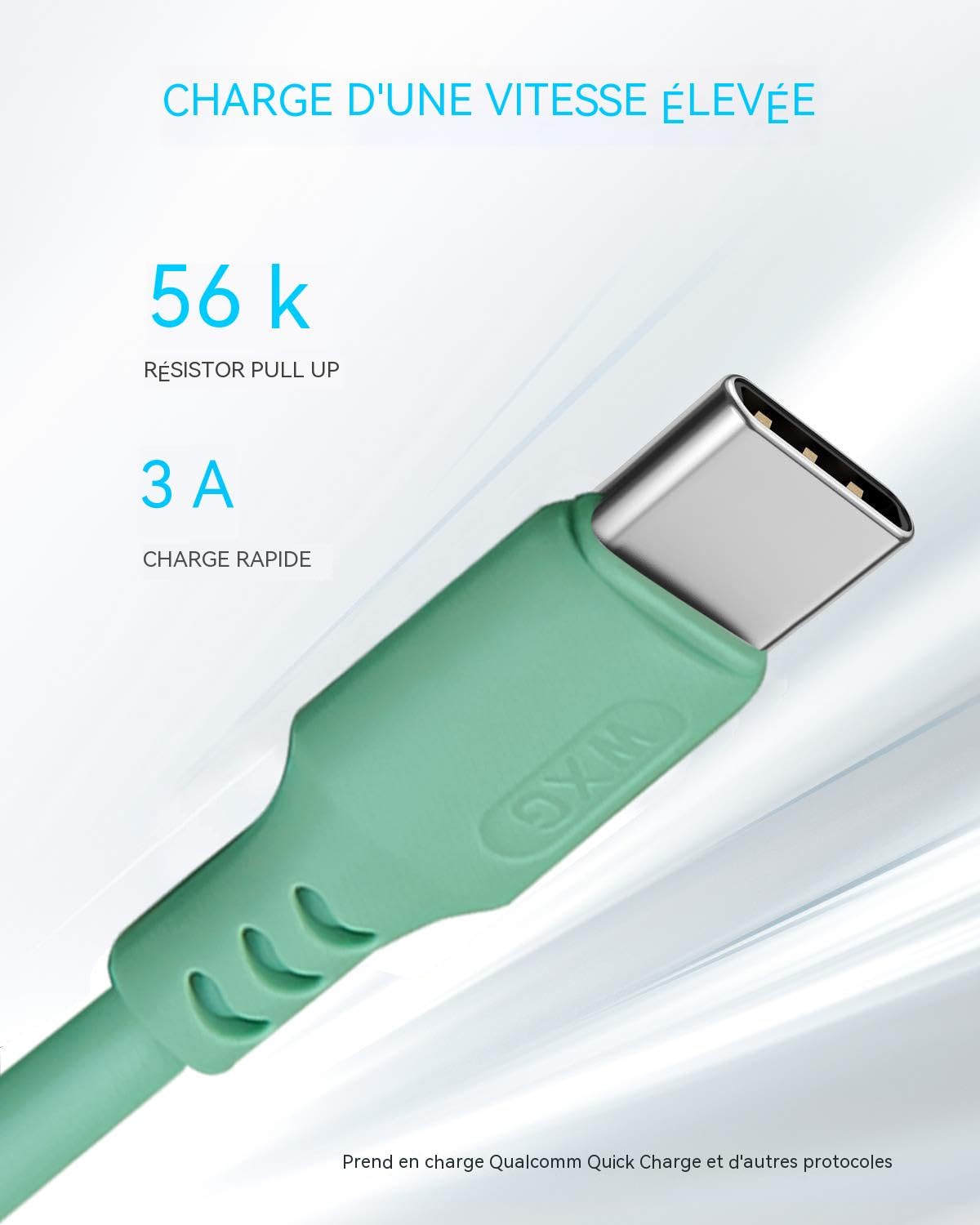 MiSense USB-C-Kabel 1 m, 3er-Pack USB-zu-USB-C-Kabel, USB-C-Kabel, Schnellladekabel für Huawei Xiaomi Samsung