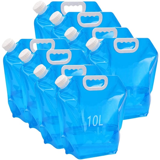 Kamiya 8 Stück 10L faltbare Wasserkanister, transportable Wasserkanister,