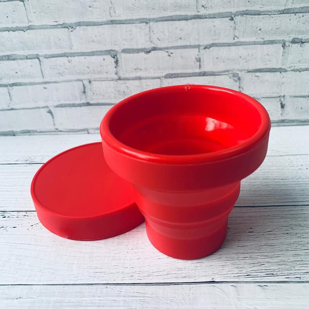 Faltbare Tasse Silikon, Silikon Faltbar Becher, für Camping und Wanderungen Im Freien