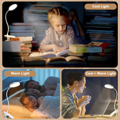 Leselampe Bett, 36 LED Klemmlampe Bett mit Touch Dimmbar