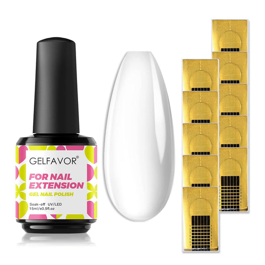Gelfavor 5 in 1 Aufbaugel für Gelnägel Klar 15ml UV LED Builder Stärkende Gel