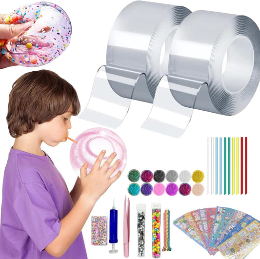 38-teiliges Nano-Tape-Seifenblasen-Set, Seifenblasen-Tape zum Selbermachen