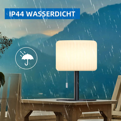 GGII Solar-Tischlampe für den Außenbereich, dimmbar, 7 RGB-Farben,