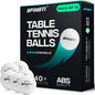 SPINSTI Tischtennisbälle, 12er-Set, weiß, 40 professionelle ABS