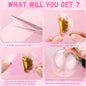 38 Stück Nano Tape Bubbles Set, Magie Nano Klebeband Set, Doppelseitiges Bubble Tape DIY, Blowing Bubble Tape mit Pailletten Aufkleber,