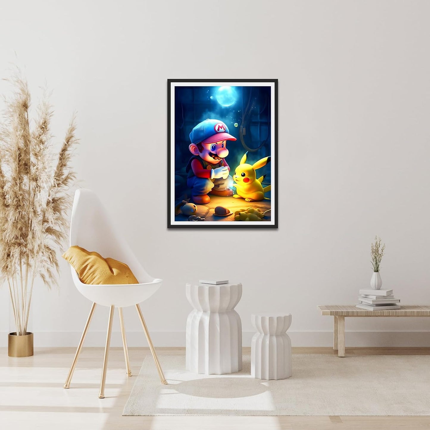 Super Mario 5D-Diamant-Malerei-Komplettset,30 x 40 cm, animierte Diamant-Malerei für Erwachsene