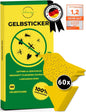 Gelbsticker Trauermücken | Premium Gelbtafeln mit Befestigung - Vogelform | Effektive Klebefalle