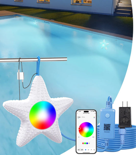 GedFong Poolbeleuchtung Unterwasser, LED Poolbeleuchtung