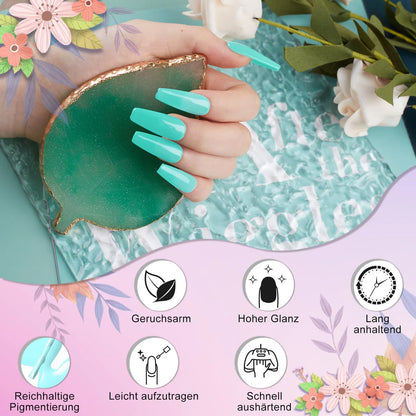 23-teiliges UV-Gel-Nagellack-Set von Mobray, rosa-violetter Gel-Nagellack für Frühling und Sommer